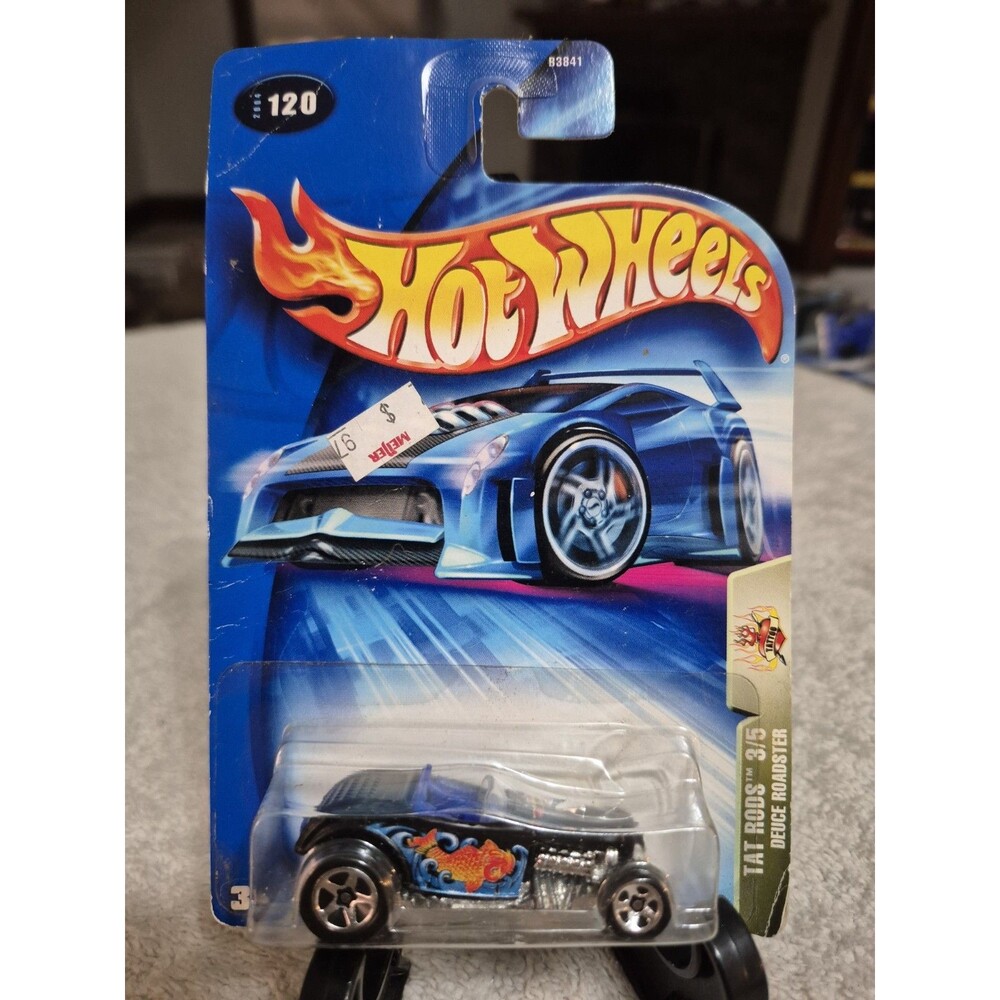 Hot Wheels 2004 #120 Tat Rods #3 of 5 Deuce Roadster Fish Waves 5SPs Big Rear